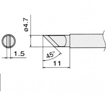 Наконечник для паяльников с подачей азота HAKKO T13-KR Наконечник для паяльников с подачей азота HAKKO T13-KR