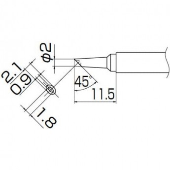 Наконечник HAKKO T13-BCM2 для паяльника FM-2026 Наконечник HAKKO T13-BCM2 для паяльника FM-2026