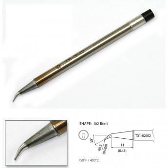 Наконечник HAKKO T31-02J02 для станций FX-100 (400℃)