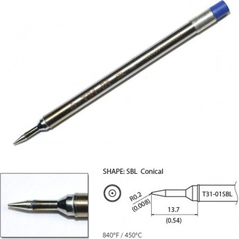 Наконечник HAKKO T31-01SBL для станций FX-100 (450℃)