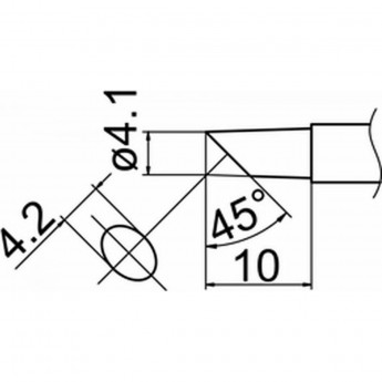 Наконечник HAKKO T12-C4Z Наконечник HAKKO T12-C4Z