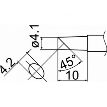 Наконечник HAKKO T12-CF4Z Наконечник HAKKO T12-CF4Z