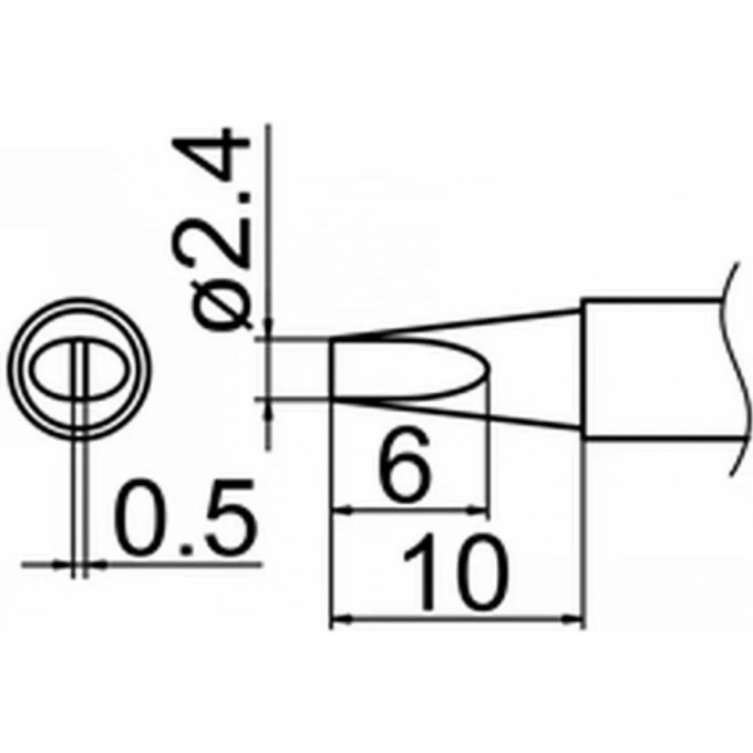 Наконечник HAKKO T12-D24Z