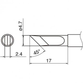 Наконечник HAKKO T12-KFZ