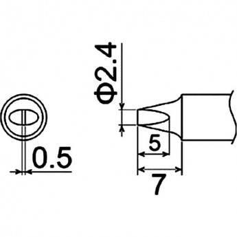 Наконечник HAKKO T22-D24 Наконечник HAKKO T22-D24